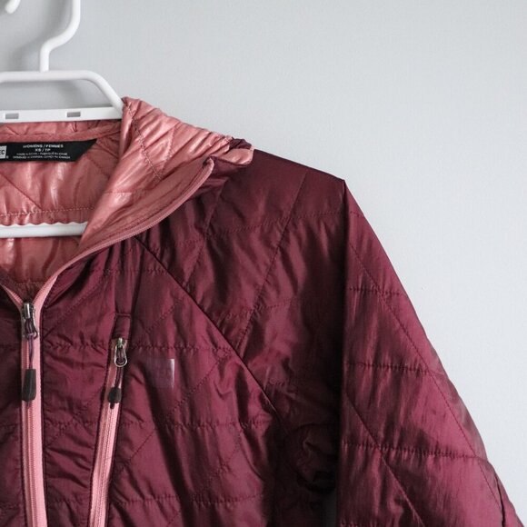 MEC Women's Sz XS Pink Uplink Quilted Packable Hooded Full Zip Activewear Jacket - Picture 5 of 16